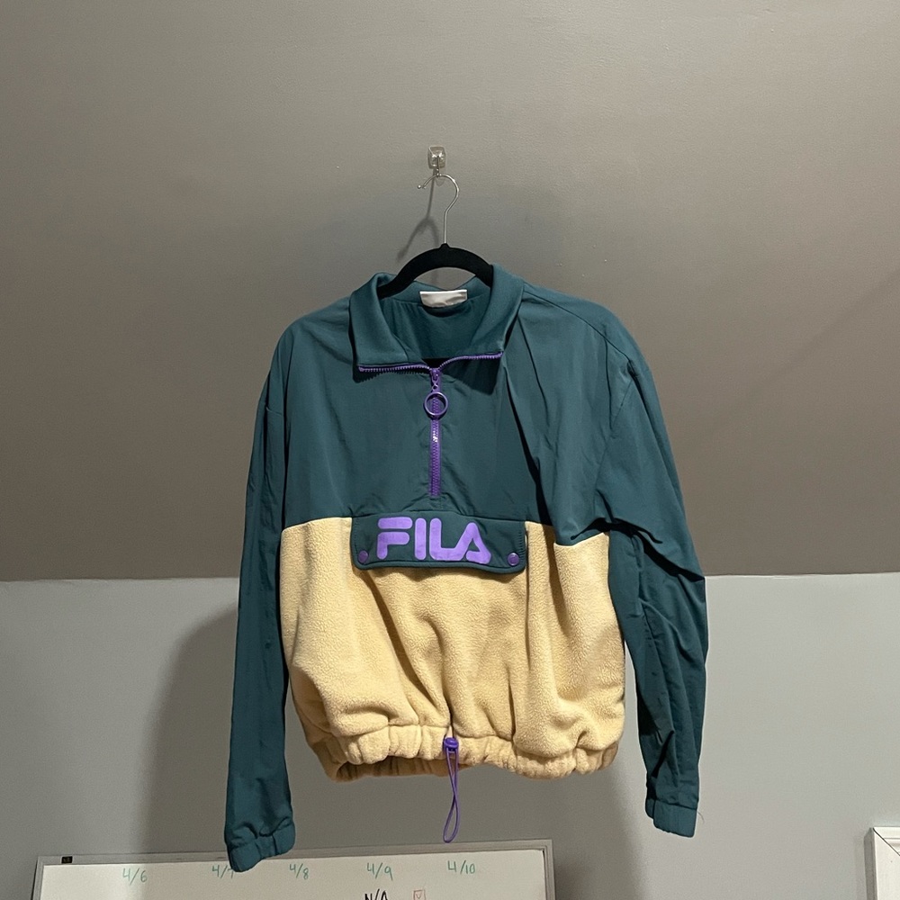 Fila Urban Outfitters Sherpa Half Zip Up Pullover